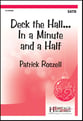 Deck the Hall in a Minute and a Half SATB choral sheet music cover
